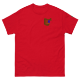 CLE Ohio logo C  Browns colors, L Cavs colors, E Guardians colors Men's classic tee copy  / Red / S