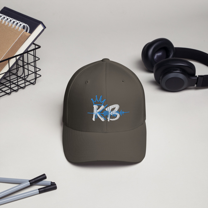 Fitted KB Bluewav Hat – S/M, Dark Grey