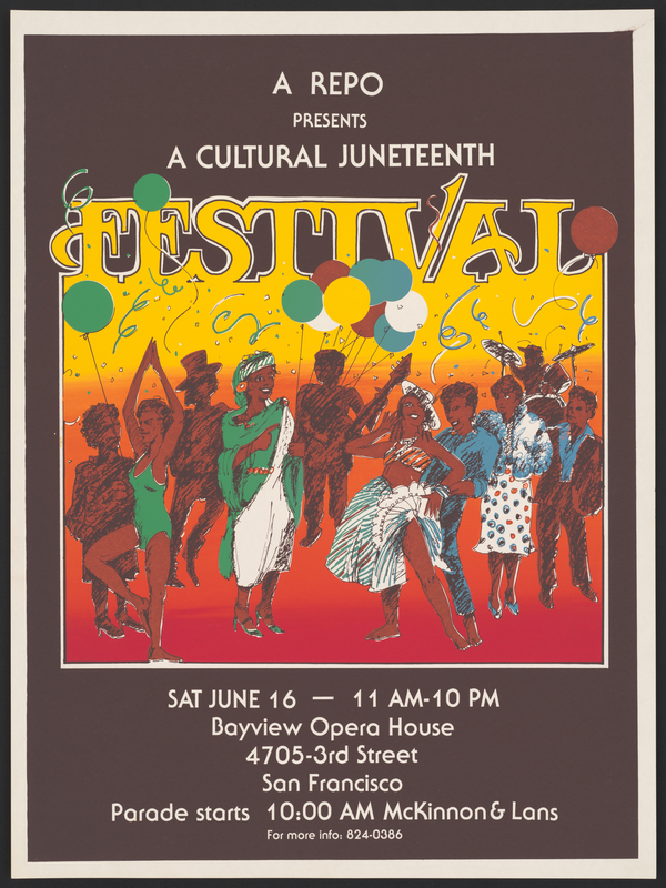 A Cultural Juneteenth Festival, 18"x24" Poster