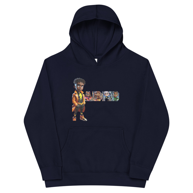 ADHD Kids Fleece Hoodie – S, Navy Blazer