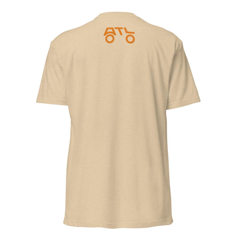 WORDMARK FRONT (BRAND MARK REAR) - ORANGE – XL, Heather Tan