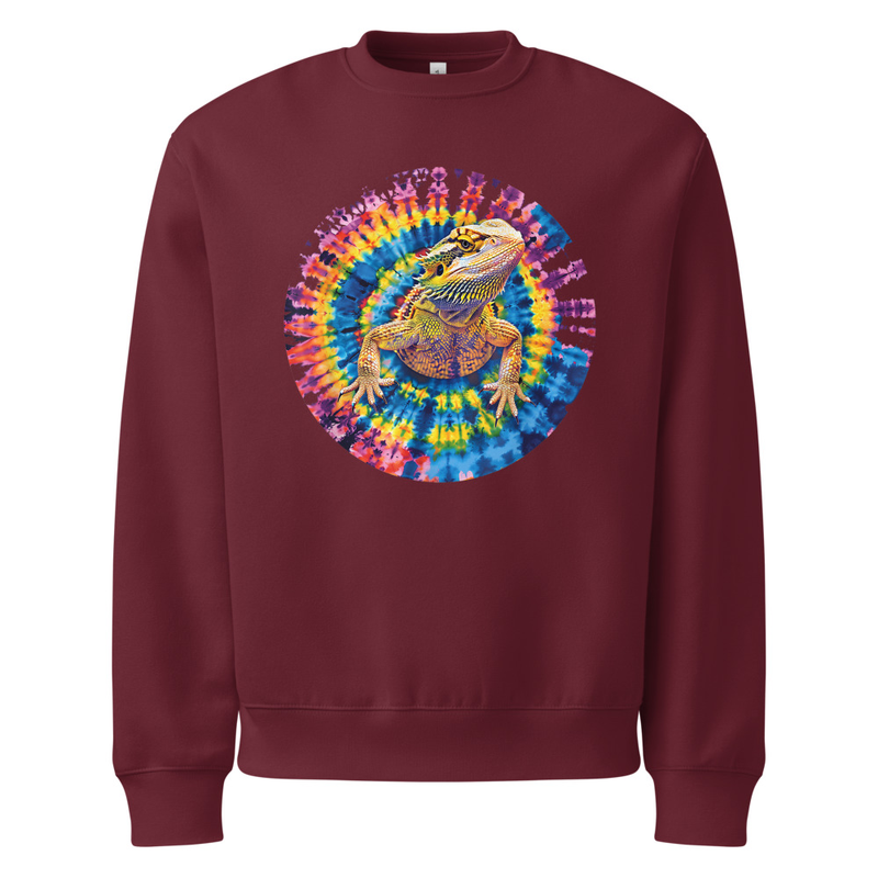 Oversized heavyweight sweatshirt - Maroon