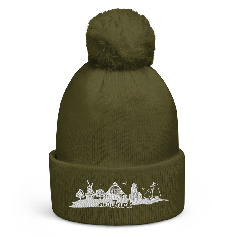 Bommelmütze Weißes Logo