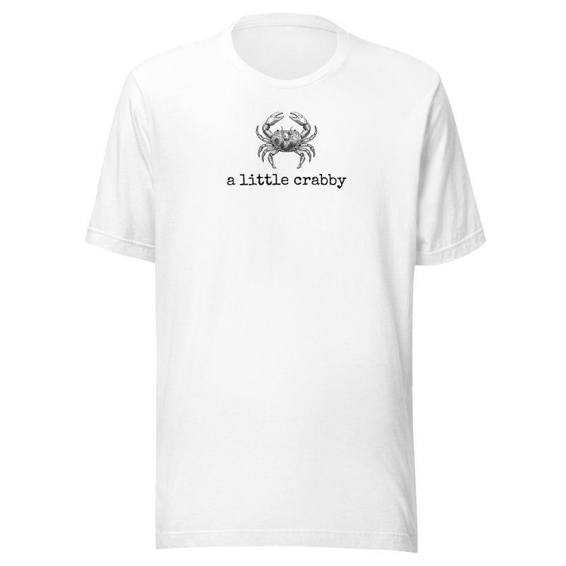 A Little Crabby Tee – XS, White