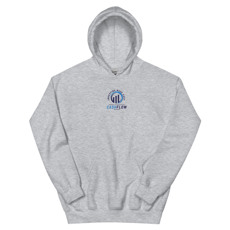 Cashflow Investing Inc Embroidered Hoodie v.2 – S, Sport Grey