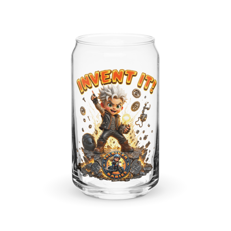 Hiro Invent It 16oz Can Glass