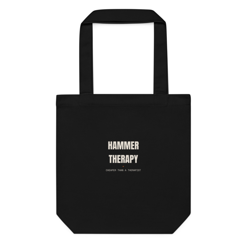HAMMER THERAPY Tote — Blacksmithing merch