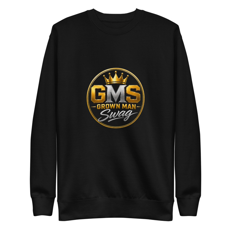 Grown Man Swag Signature Premium Crewneck Sweatshirt | Confidence • Style • Respect