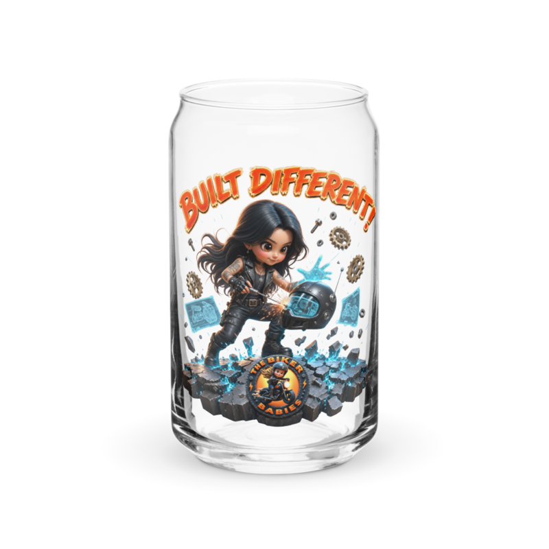 Amara Built Different 16oz Can Glass