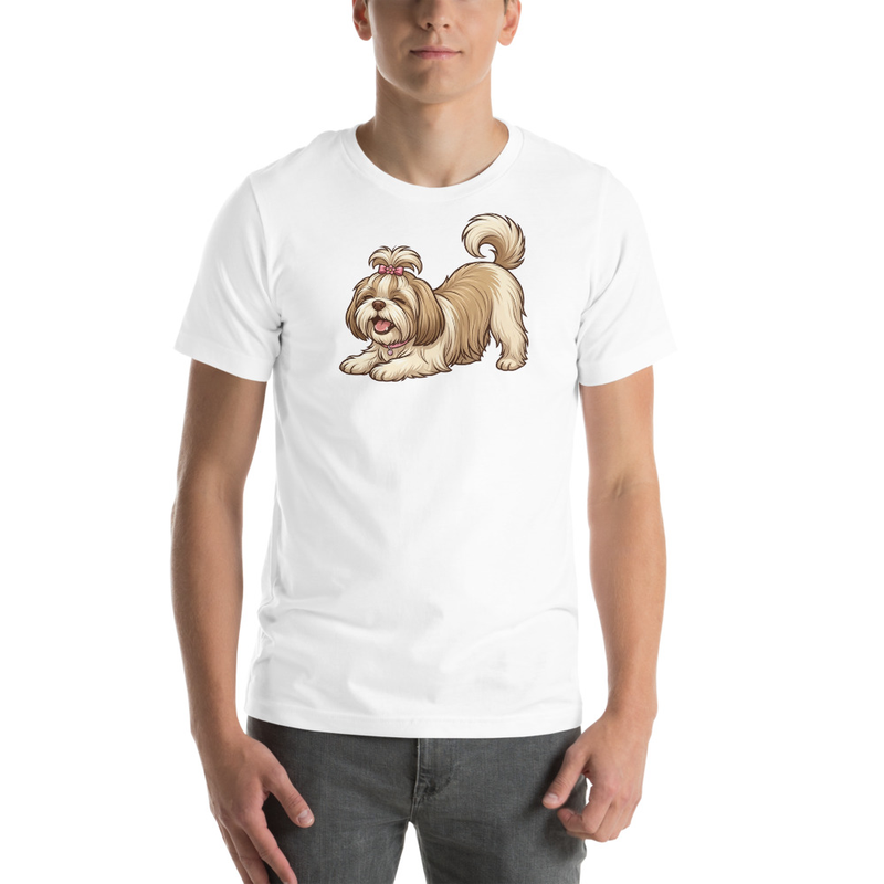 Downward Dog Shih Tzu Yoga T-Shirt