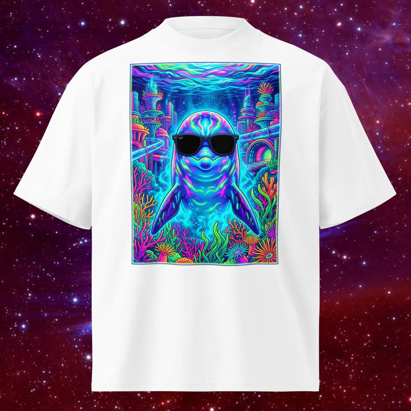 Hipster Dolphin - Hipster Dolphin / White / S