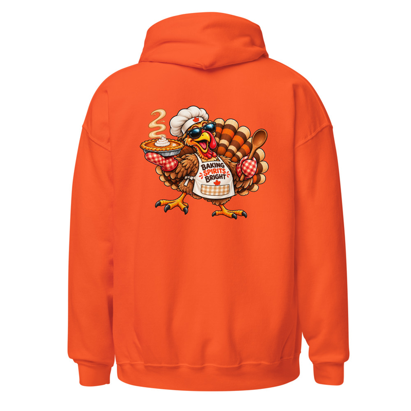 Festive Thanksgiving Baking Turkey Unisex Hoodie