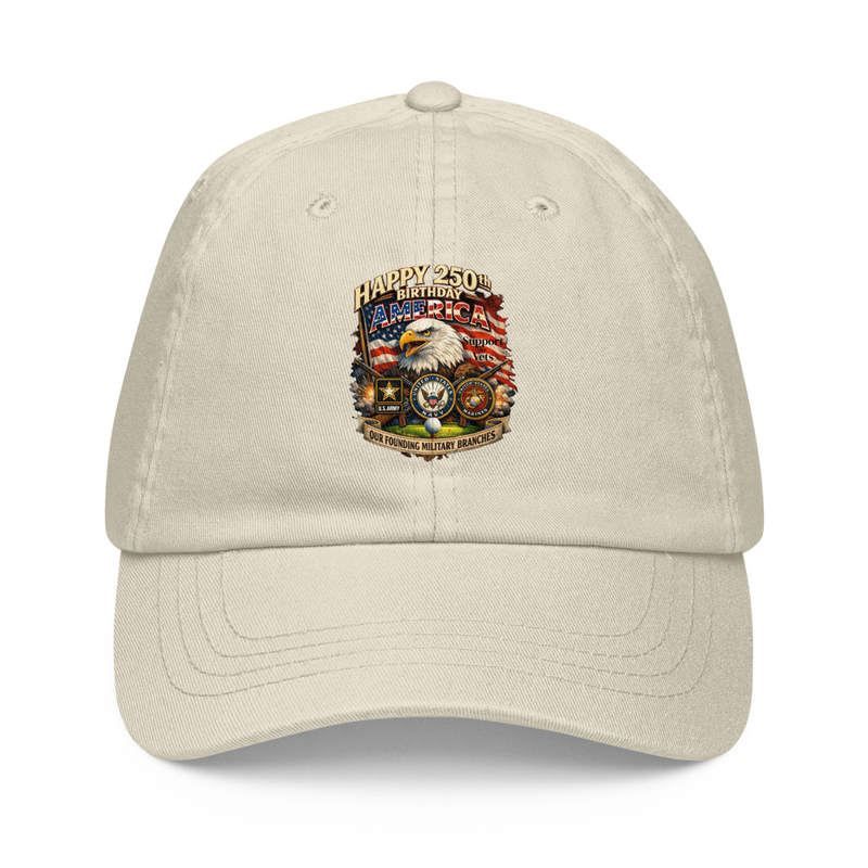 Happy Birthday America Pastel baseball hat
