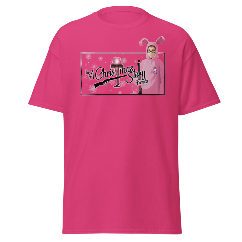 Pink Bunny Nostalgia Tee — Custom Made by: A Christmas Story Family™ – S, Heliconia