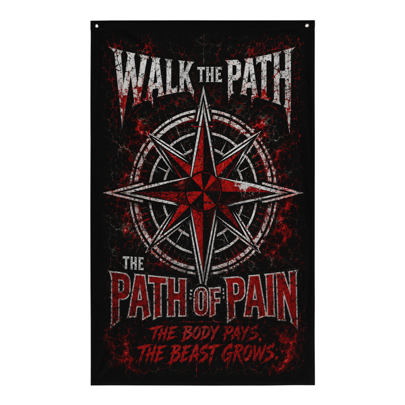 The Path of Pain Flag Decor