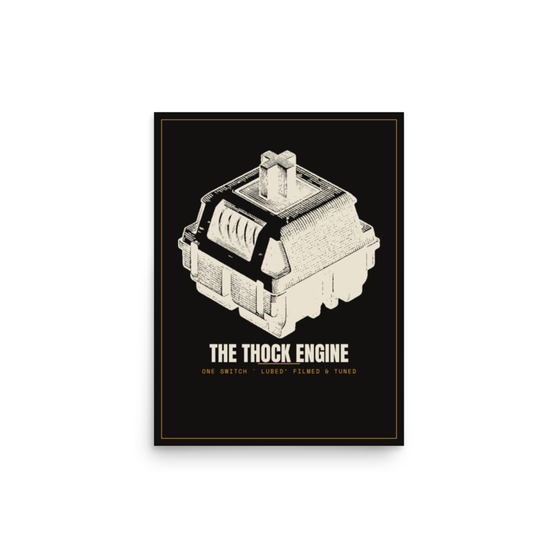 The Thock Engine Poster mockup