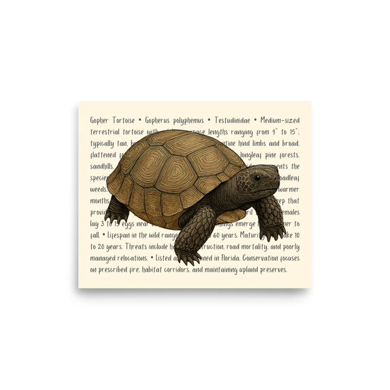Gopher Tortoise Open Edition Proof