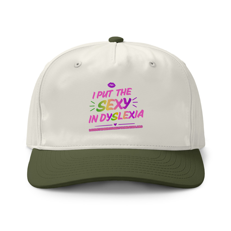 Class two-tone cap | Dyslexia v1 – One size, Natural / Army