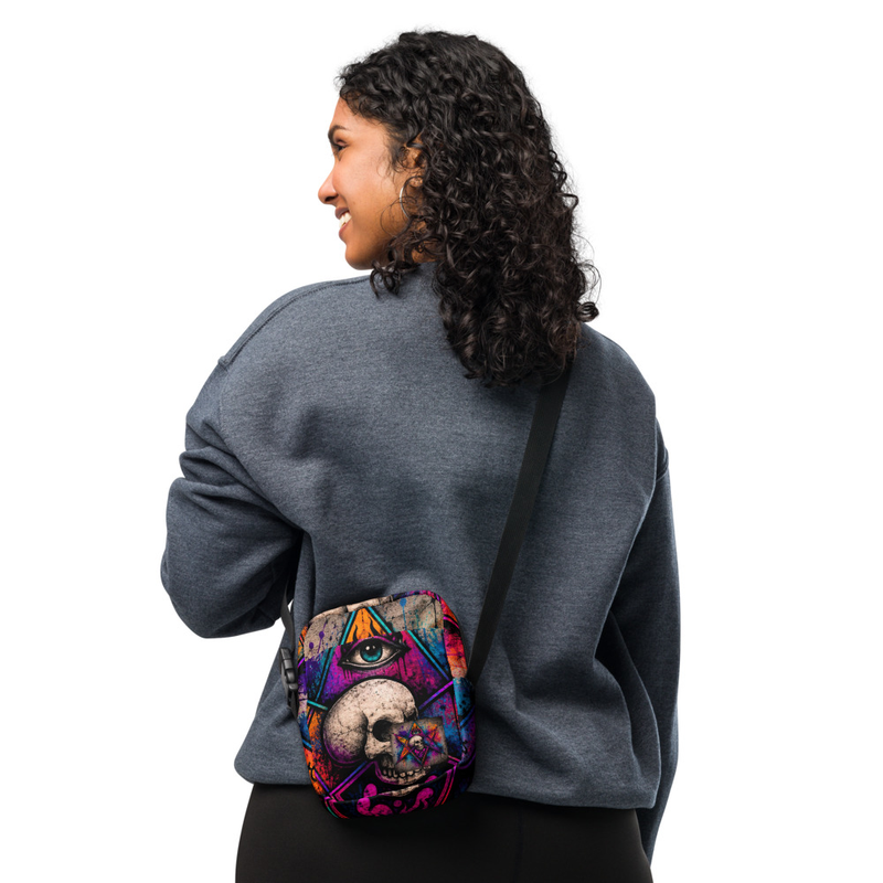 Utility crossbody bag -- grafitti Design
