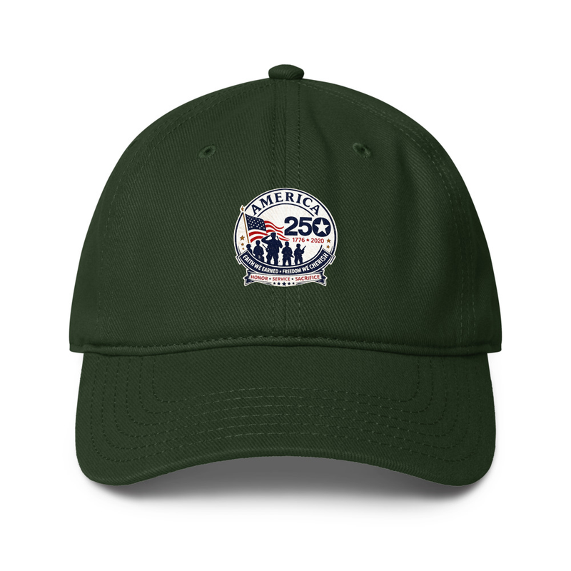 America 250 Tribute 1 Low-profile baseball cap – One size, Dark Green