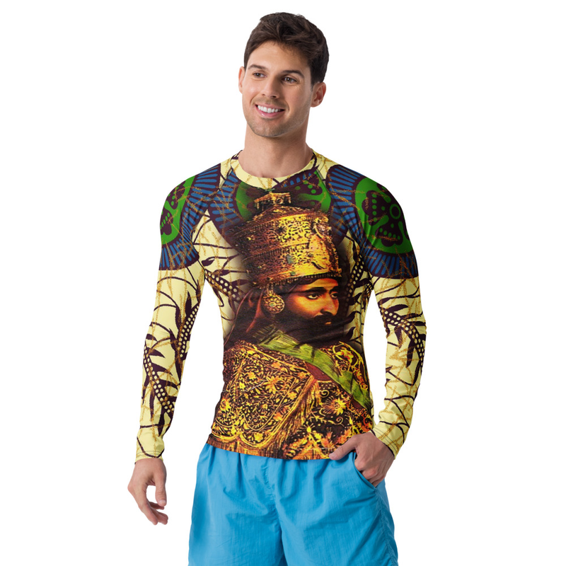 Men's Rash Guard African Majesty All Over Sublimation Long Sleeve