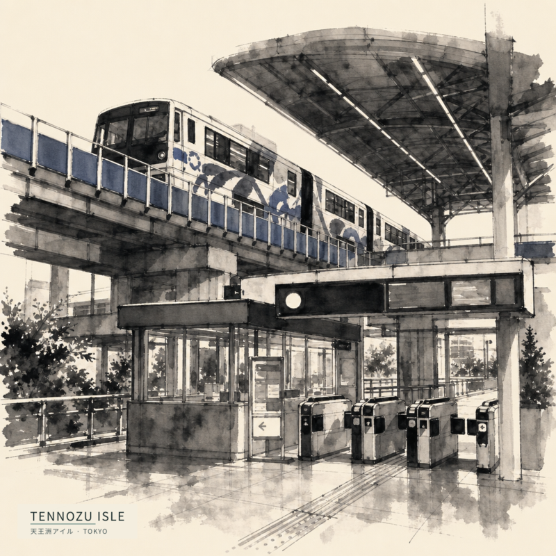 Tennozu Isle(天王洲アイル)のアートワーク