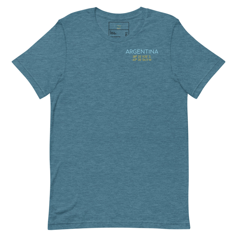Argentina Rivers Map Unisex t-shirt view 6