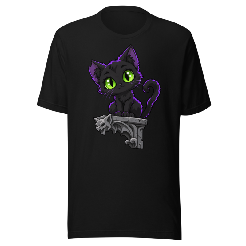 Krypt Kitten Black on Plinth Tee