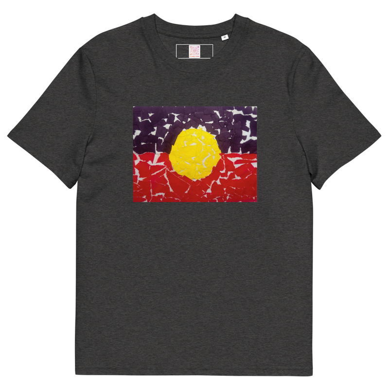 Aboriginal Flag - Unisex Organic Cotton Tee – Image 3