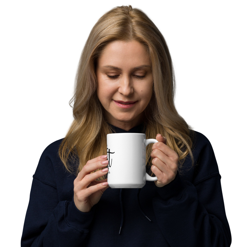 LET YOUR light SHINE - MATTHEW 5:14 - White glossy mug – 15 oz, White