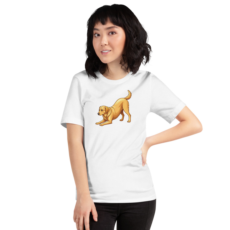 Downward Dog Labrador Yoga Unisex T-Shirt — Labrador Retriever