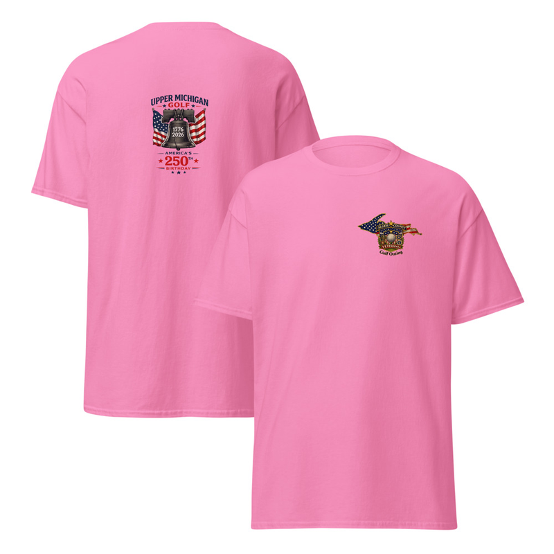Alger Country Veteran's Golf Outing Logo #2 Unisex classic tee – L, Azalea