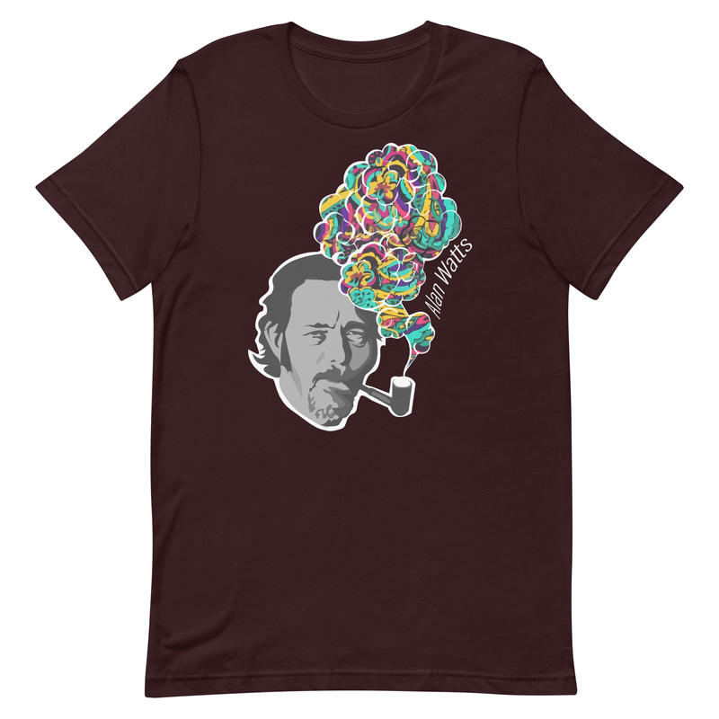 Alan Watts - Colorful Smoke - Zen Buddhism Unisex t-shirt