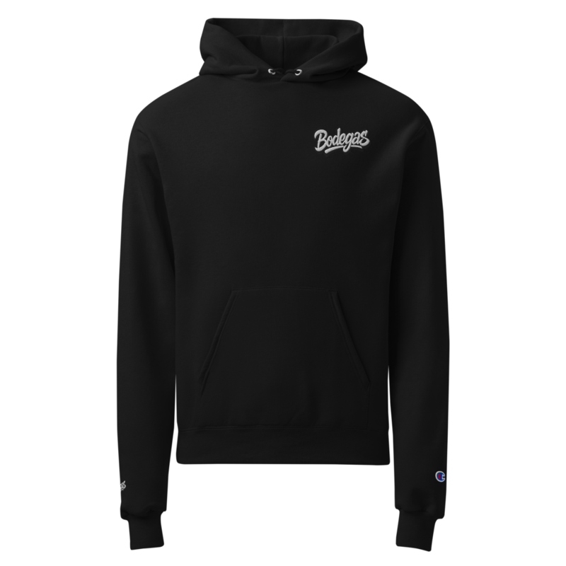 BODEGAS x Champion hoodie (WHITE LETTERS)
