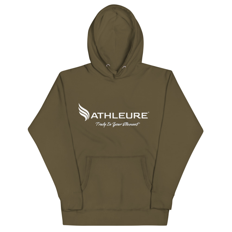 ATHLEURE® - Unisex Hoodie – S, Military Green