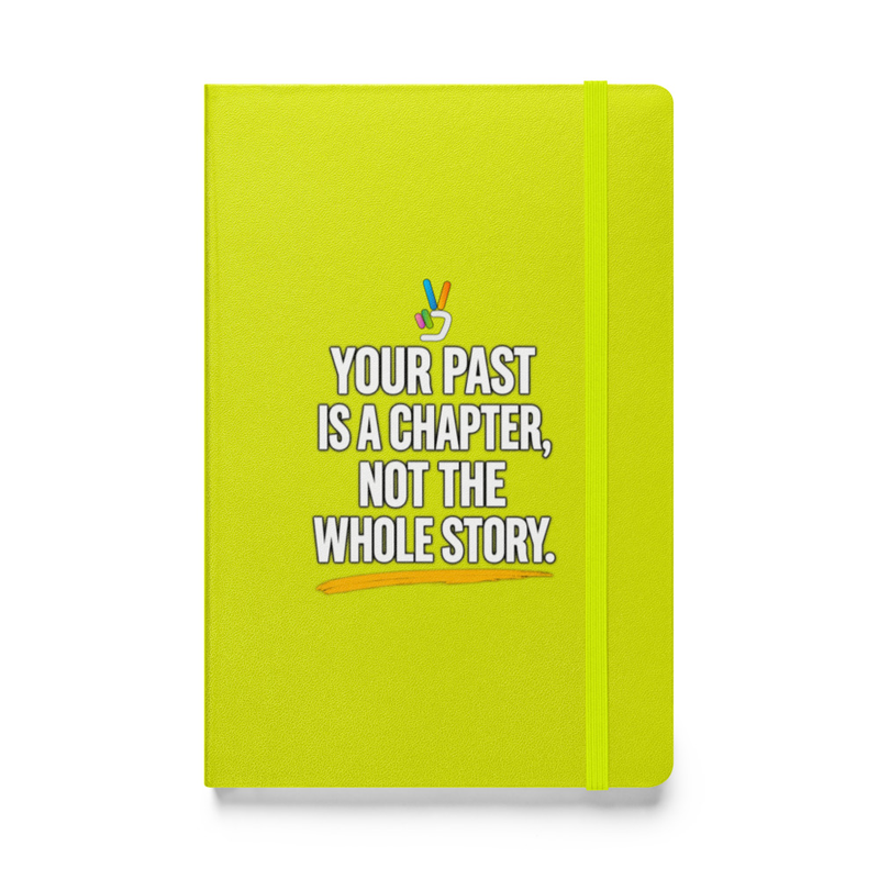 Your Past Is a Chapter Notebook – 5.5″×8.5″, Lime