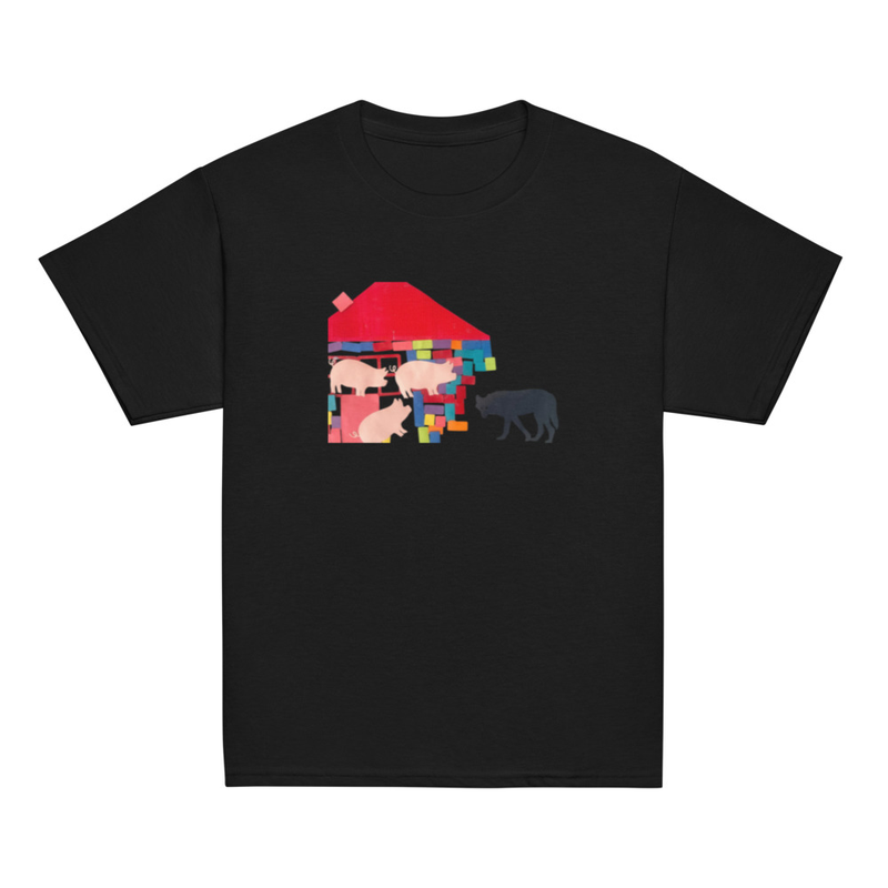 The Wolf - Youth Tee – S, Black