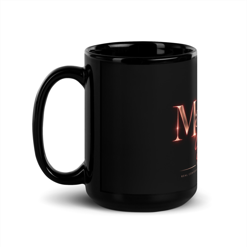 Material Grrl Signature Black Mug – Image 2
