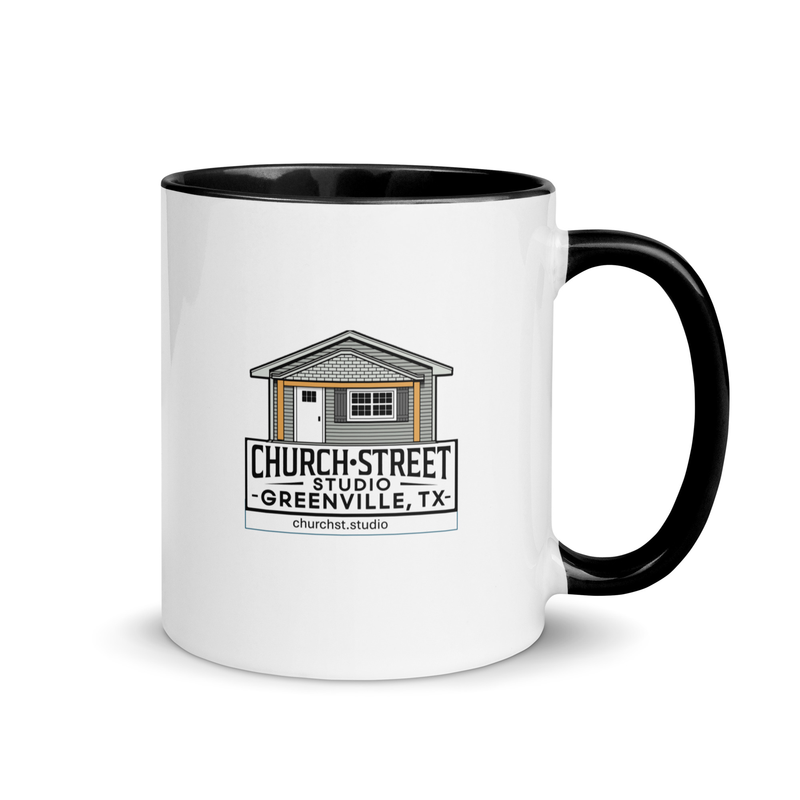 Church Street Studio Mug with Color Inside