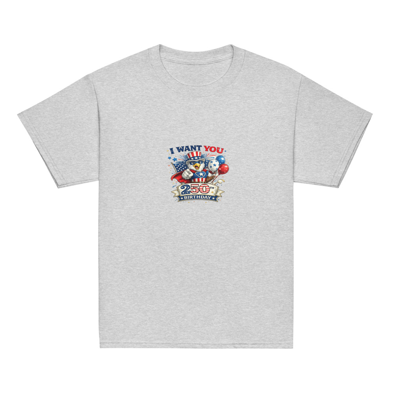 BMT Kids I Want You 250 Youth classic tee – S, Sport Grey