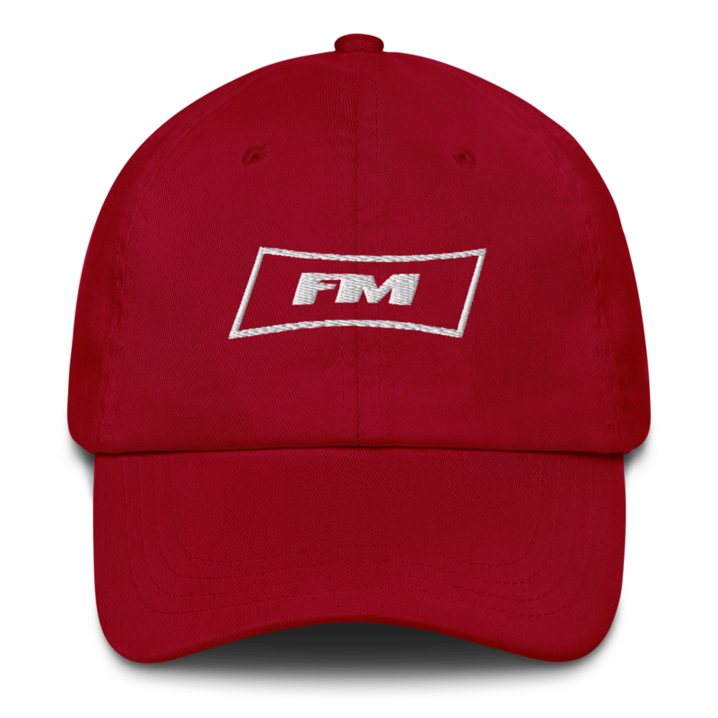 FM Dad Hat – One size, Cranberry
