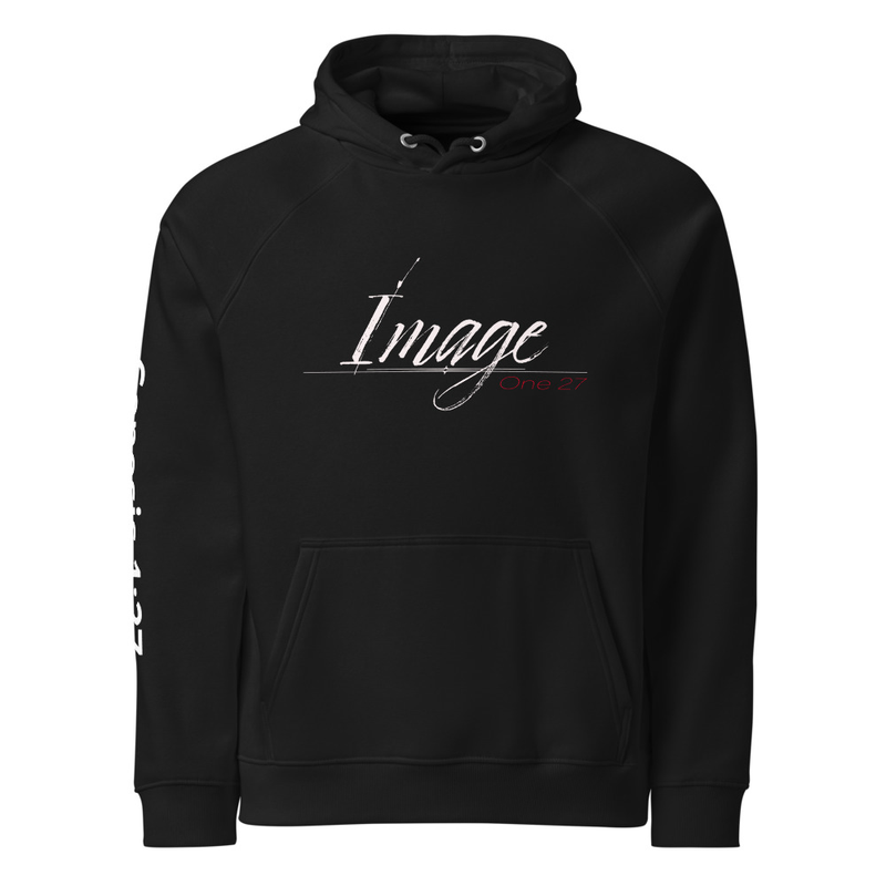 ImageOne27 Right ar Scripture Unisex eco raglan hoodie