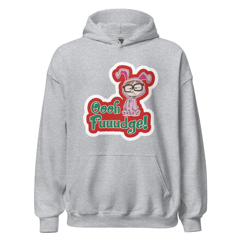 NEW Oooh Fuuudge! Bunny Suit Hoodie  Custom Made by: A Christmas Story Family™ – XL, Sport Grey