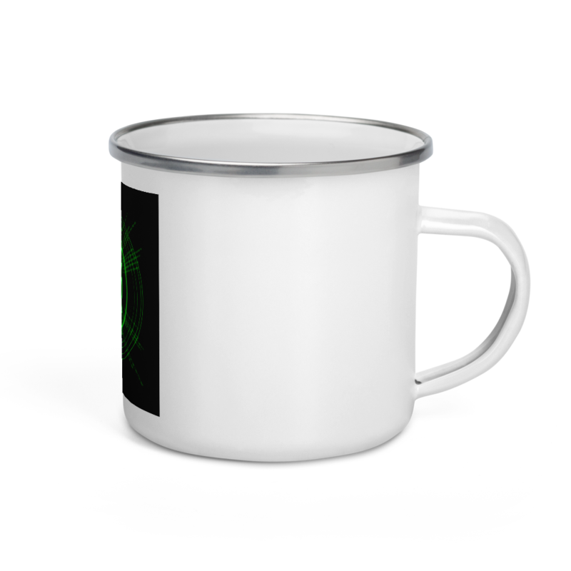 Uncle Benny ® Deep Space Relay IBM Quantum Computer Mug Neon Green EST. 2020