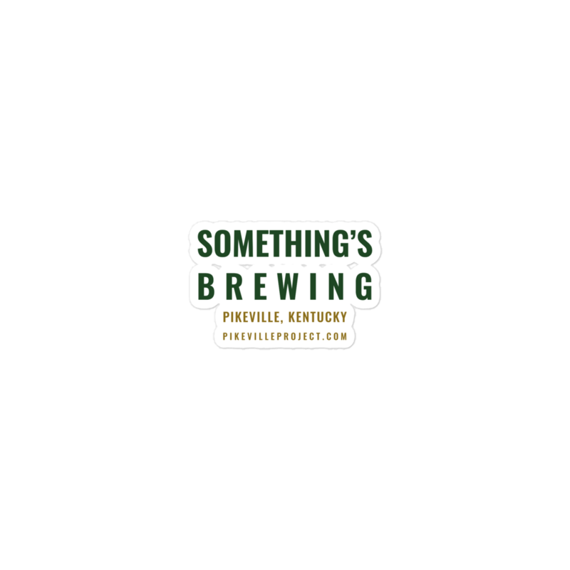Something's Brewing Steam Ridge Die-Cut Sticker