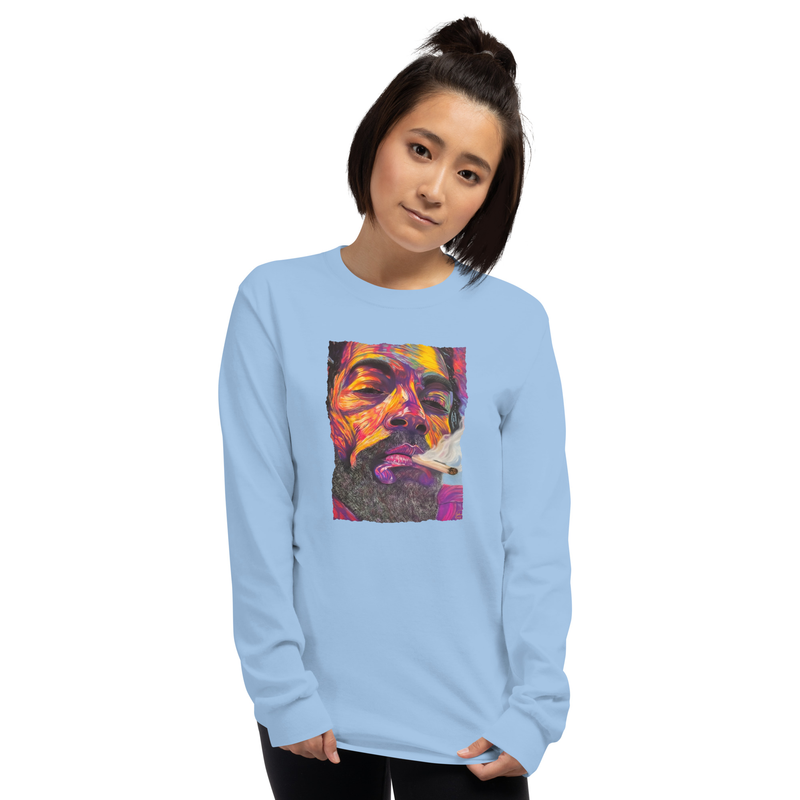 Peace and Love - Unisex Long Sleeve Shirt – XL, Light Blue