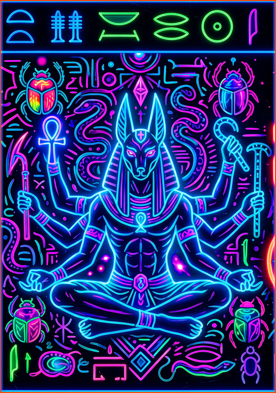 Kemetic Gods Anubis - Kemetic Gods Anubis / Black / S