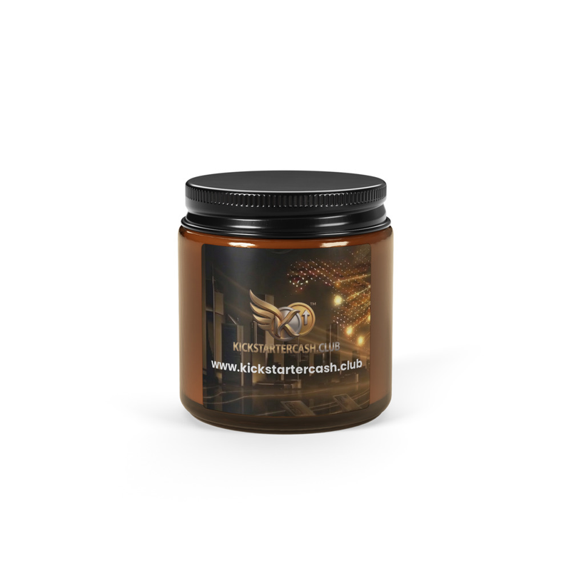 Amber jar soy candle