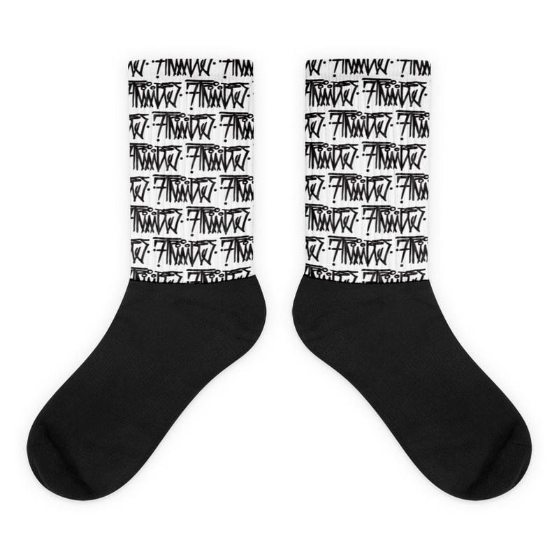 7TRiiiBES BLACK FOOTED SOCKS