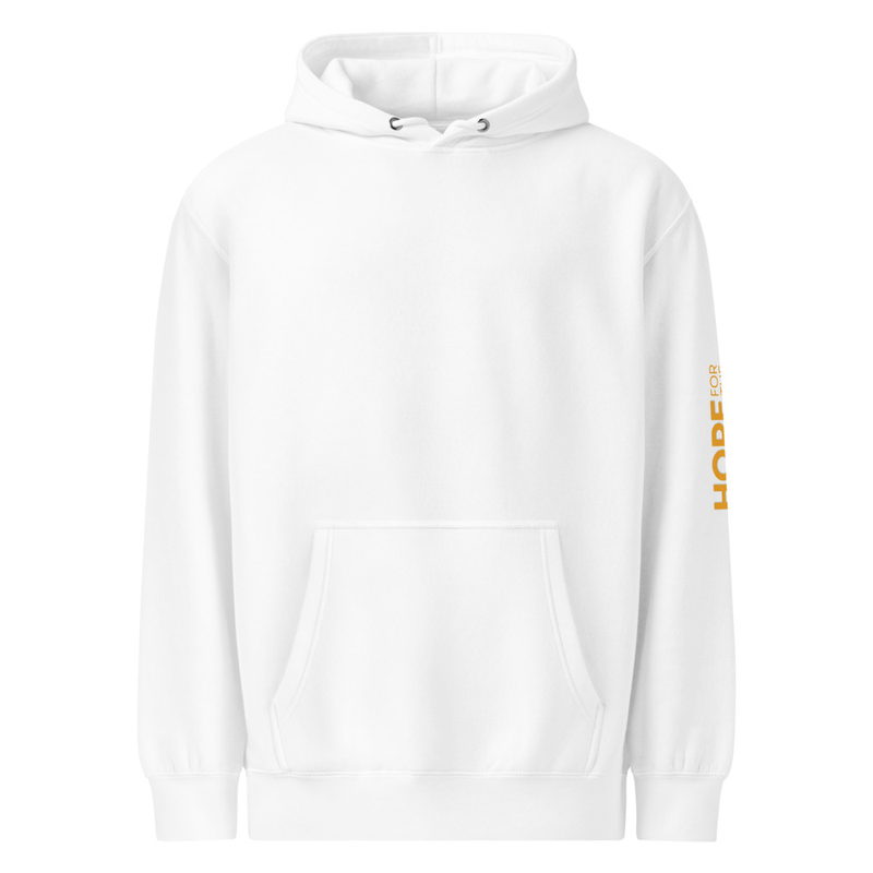 HFTT Premium Midweight Hoodie | Purpose. Passion. Impact. | Back Print (White)